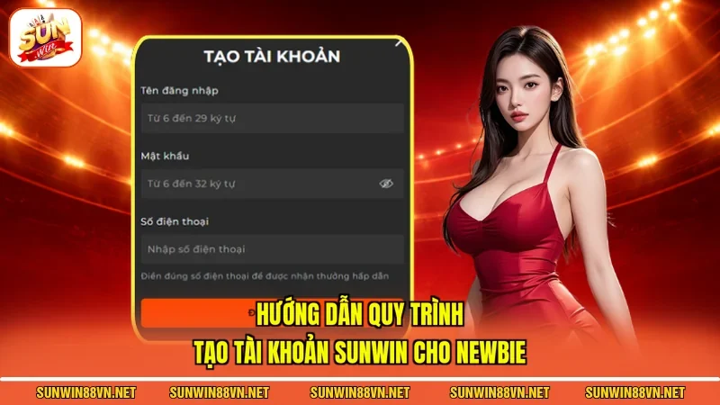 Đăng Ký Sunwin - Hướng Dẫn Chi Tiết Các Bước Tạo Tài Khoản 3 Sunwin Hướng dẫn quy trình tạo tài khoản Sunwin cho newbie