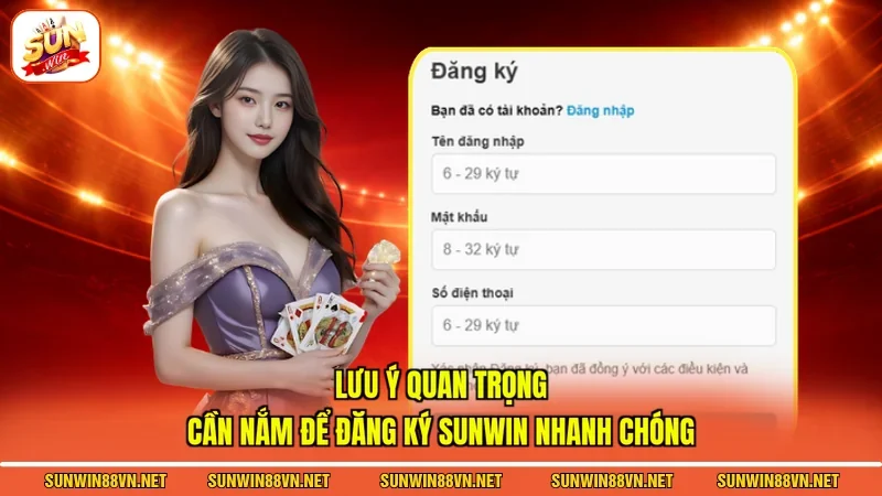 Đăng Ký Sunwin - Hướng Dẫn Chi Tiết Các Bước Tạo Tài Khoản 4 Sunwin Lưu ý quan trọng cần nắm để Đăng ký Sunwin nhanh chóng